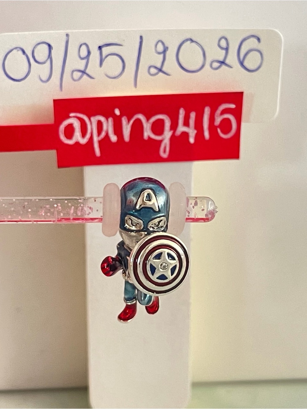 Pandora Marvel Captain America charm